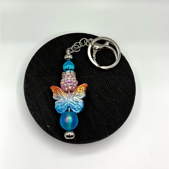 Handmade Accessories - SALE Colorful Butterfly Keychain